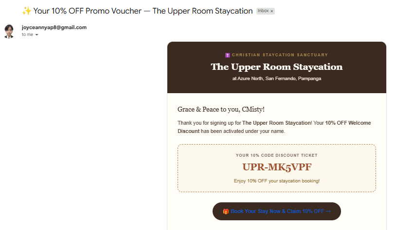 10% Off Voucher - Guest Gmail